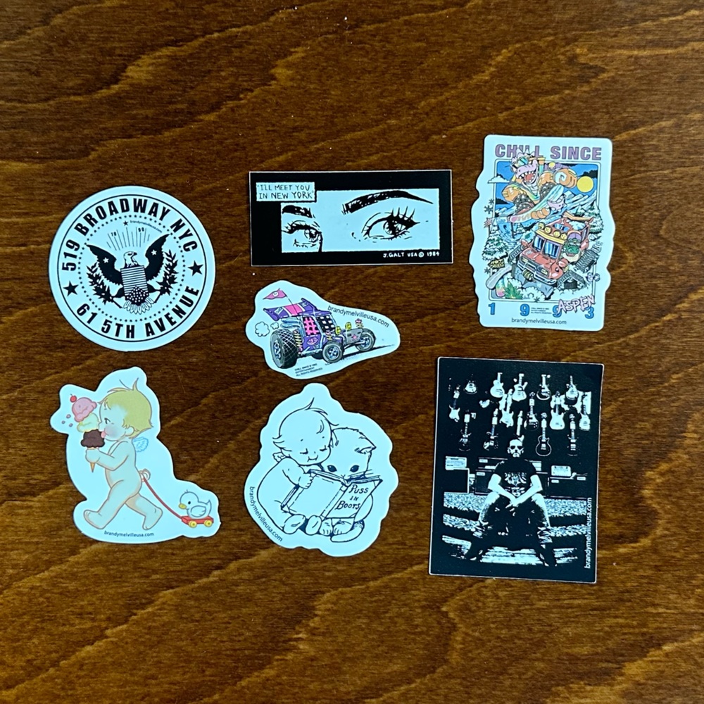 Brandy Melville 7 pack of stickers